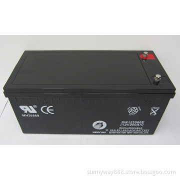 12V230ah Rechargeable VRLA Battery/Battery for Railroad Utility